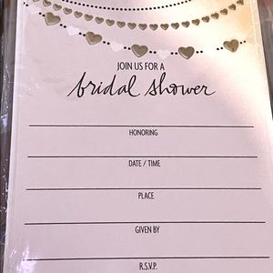 Bridal shower invitations